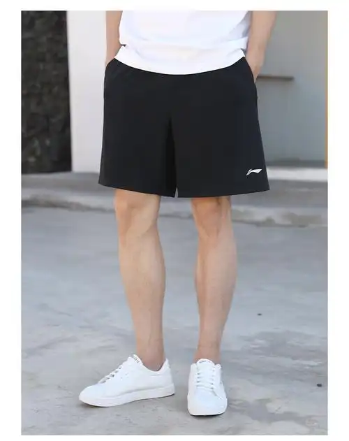 李宁短裤男速干五分裤夏季透气轻薄时尚休闲户外健身跑步运动裤 标准