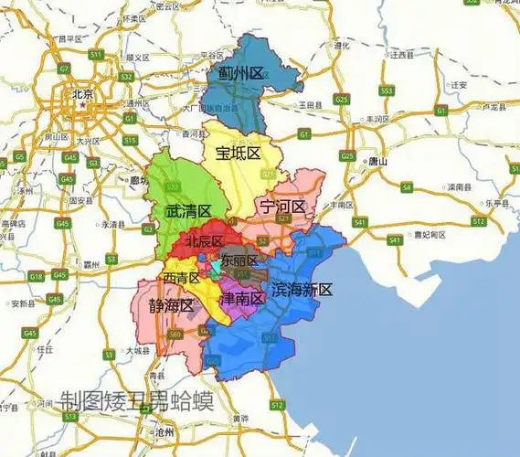 天津市各区面积