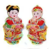 年画娃娃金童玉女头像_微信头像图片大全