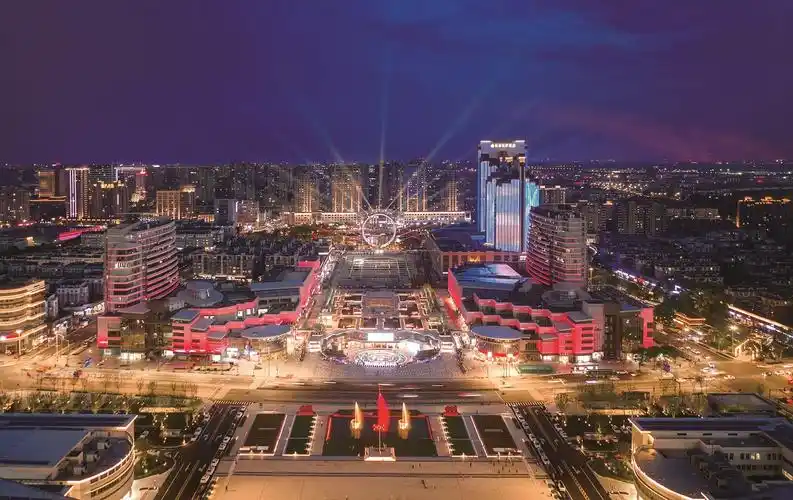 嘉兴的五彩夜色