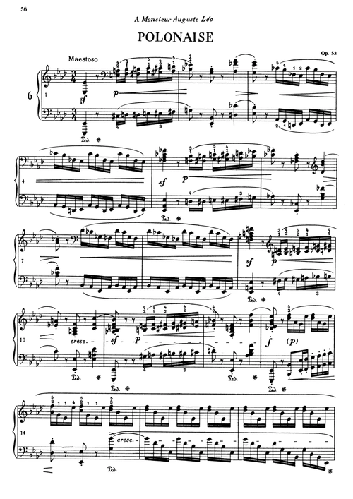 肖邦 波兰舞曲 英雄 op.