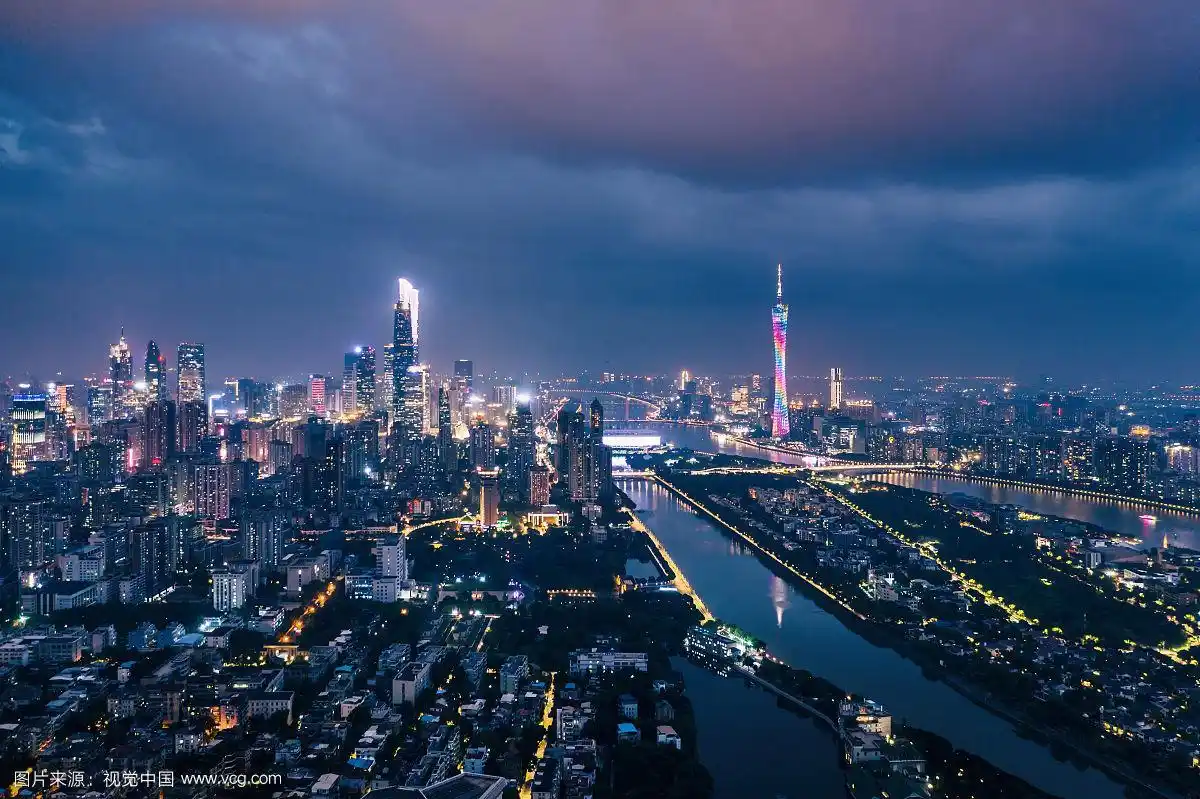 广州城市航拍全景