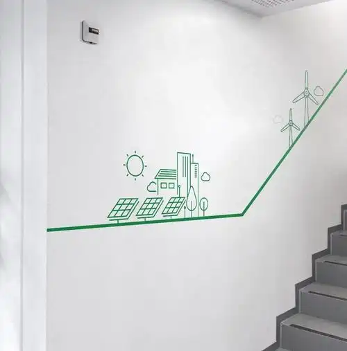 🎨楼梯间文化墙设计:创意与流畅的完美结合