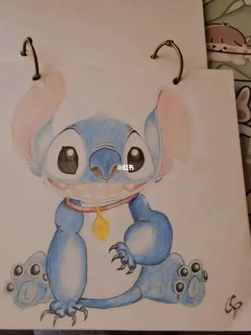 彩铅画的第二弹|是史迪奇呀!