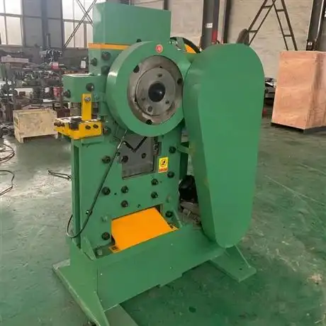 通冠小型电动角铁冲孔机多功能幕墙用槽钢切断加工