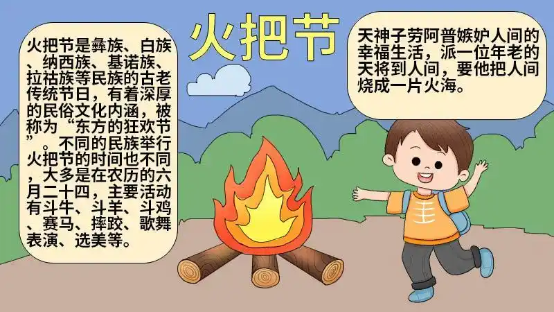 最简单的火把节手抄报最简单的手抄报