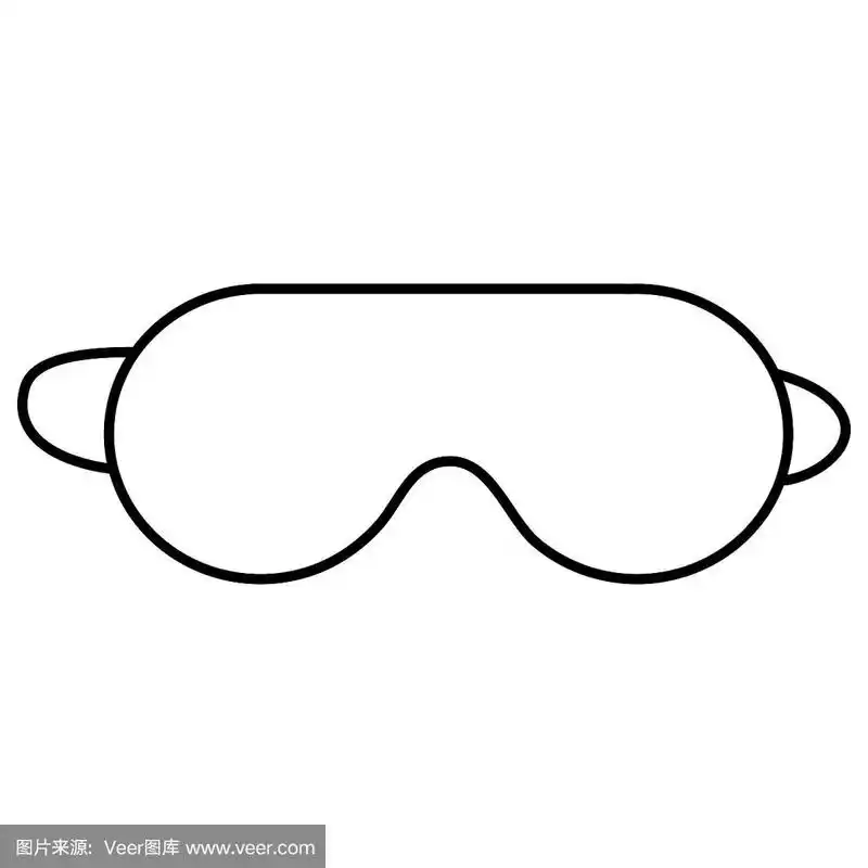 睡眠面罩隔离图标