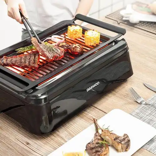 daewoo韩国大宇 家庭式sk1电烤架无烟烧烤炉