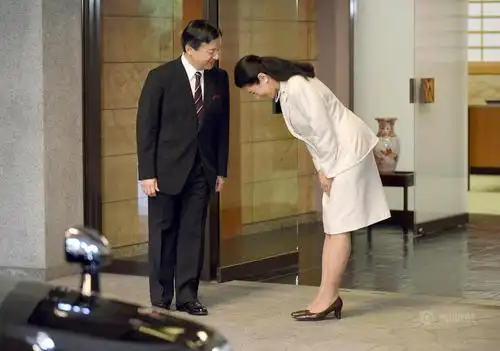 日本皇太子德仁访美 太子妃雅子鞠躬送别(组图)