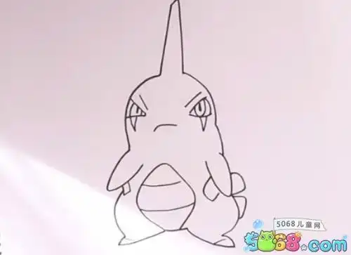 贪吃的由基拉彩铅画精灵宝可梦教程4