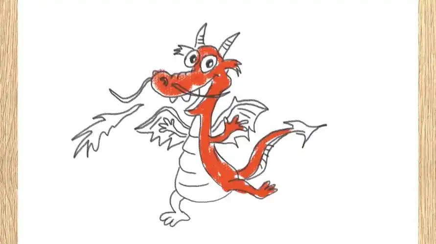 火龙简笔画怎么画