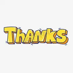 thanks英文感谢谢谢卡通立体矢量