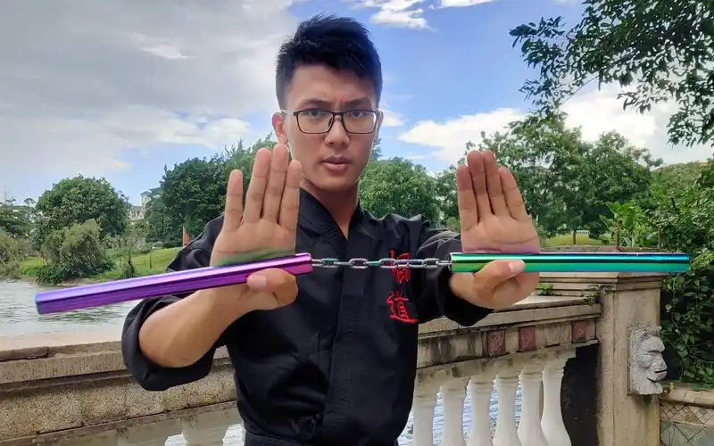 棍武之地双节棍教学苏秦背剑