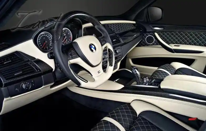 老宝马x6内饰翻新改色选用nappa牛皮