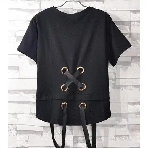 像这种带孔绳的衣服在淘宝怎么搜