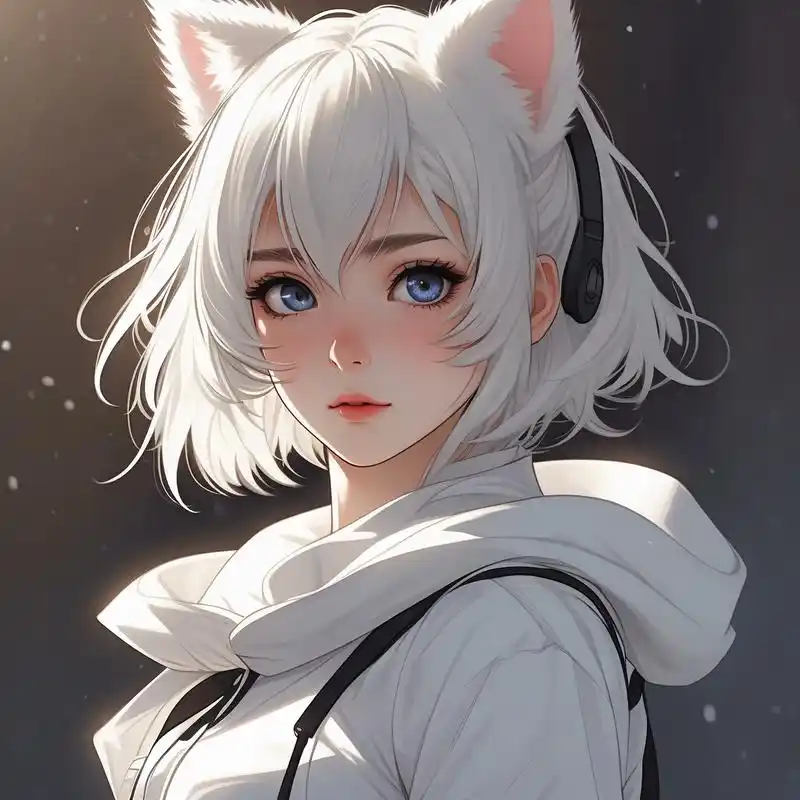 白色猫耳朵二次元女生头像来啦93 每个女孩子都应该拥有一个二次元