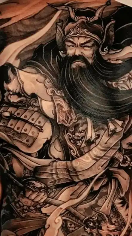 关云长#抖音图文来了 #纹身 #纹身刺青  - 抖音