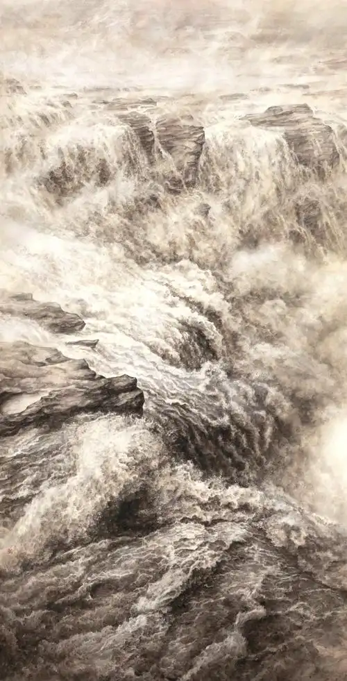 李红东国画 天下黄河