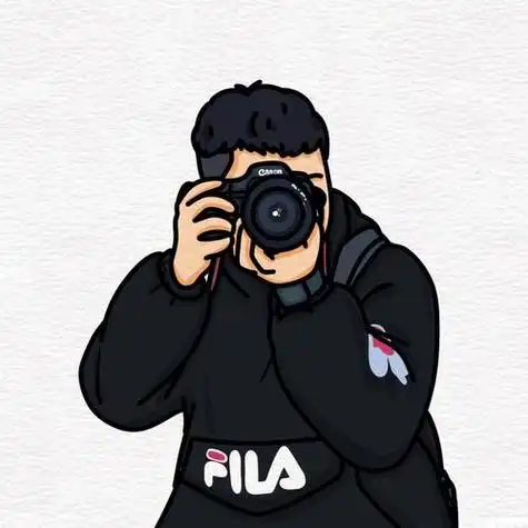 手绘头像相机人摄影师卡通漫画约稿定制设计