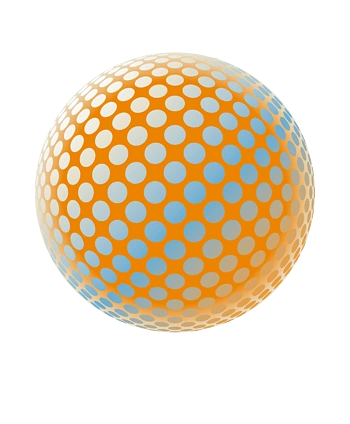 立体彩色圆形图案图