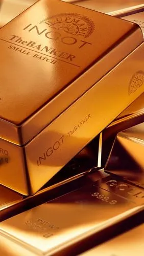 iphone 壁纸 金条,贵金属