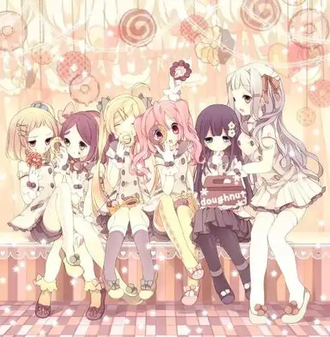 急急求四张可爱一点的动漫姐妹头像.