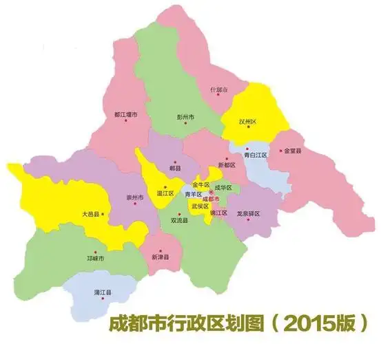 四川省地形图,行政区划