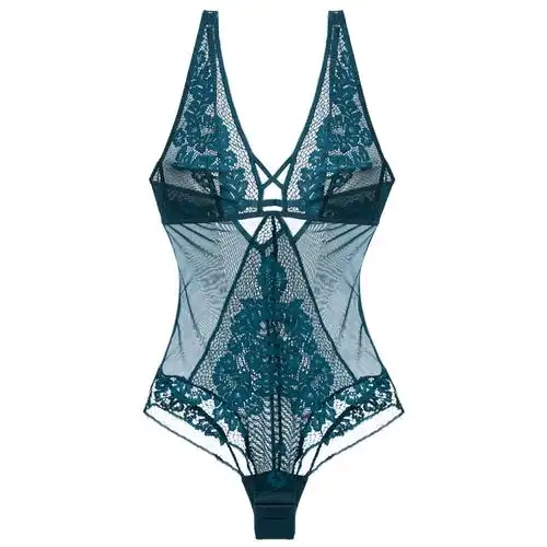 维密哆性感蕾丝连体衣夏季超薄款镂空半透明内衣裤女紧身情趣睡衣