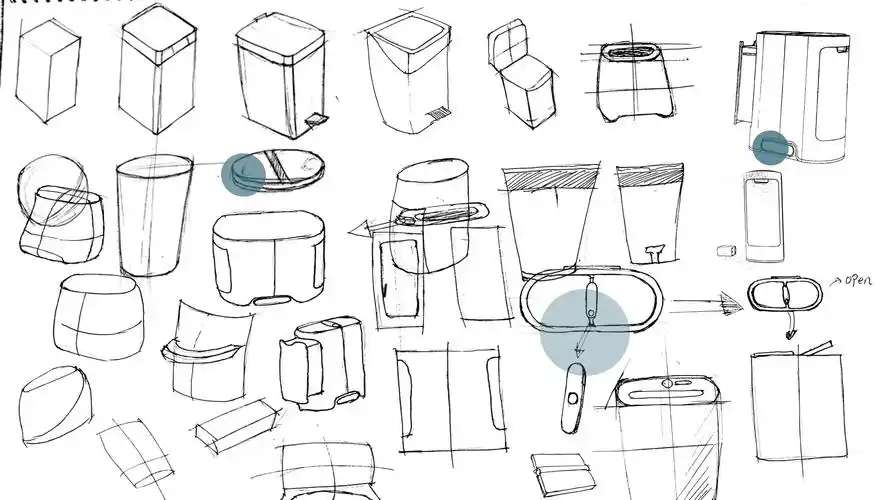 产品设计,垃圾桶,智能,keyshot,作品集,渲染,家居,教程