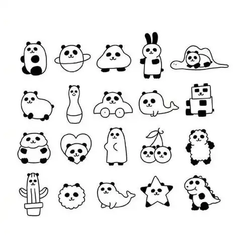 动物简笔画可爱可爱动漫动物简笔画