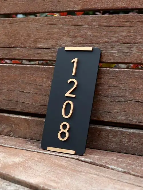 门牌号定制酒店包厢包间办公室订制宿舍挂牌轻奢入户门号创意个性房间