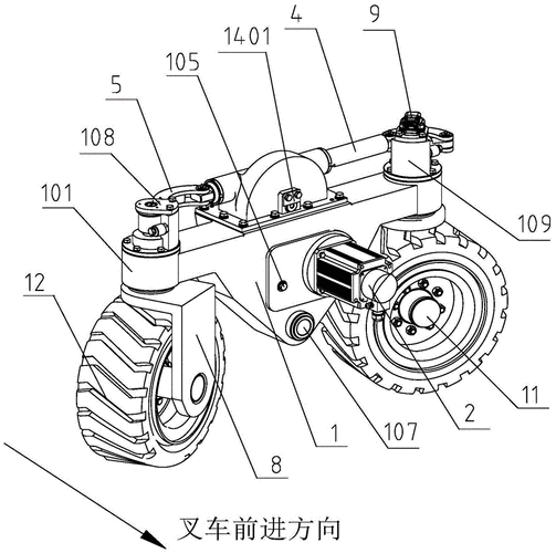 叉车转向桥及叉车的制作方法