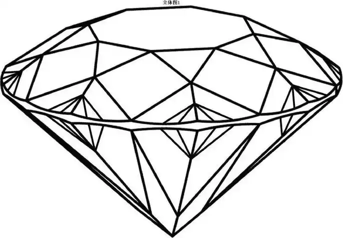 钻石简笔画彩色颜色