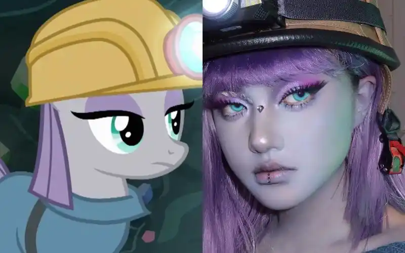 angelica|灰琪灵感妆!今日扮演废土风采石工 小马宝莉cos仿妆