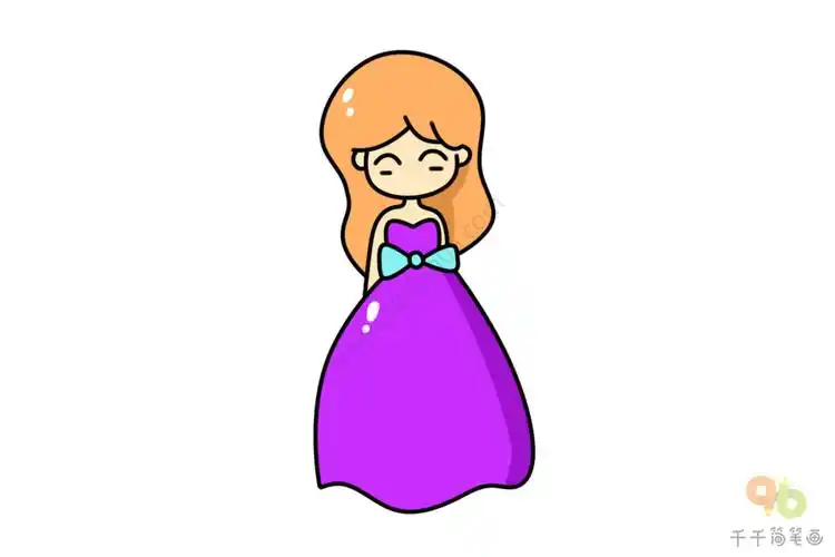 芭比娃娃手帐素材简笔画怎么画