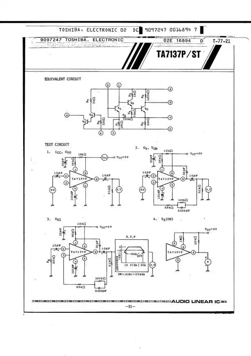 ta7137p,ta7137p pdf中文资料,ta7137p引脚图,ta7137p电路-datasheet