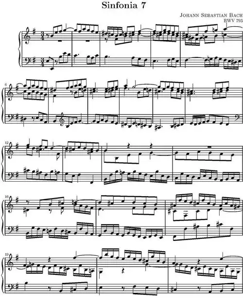 15首巴赫三部创意曲集(no.7)