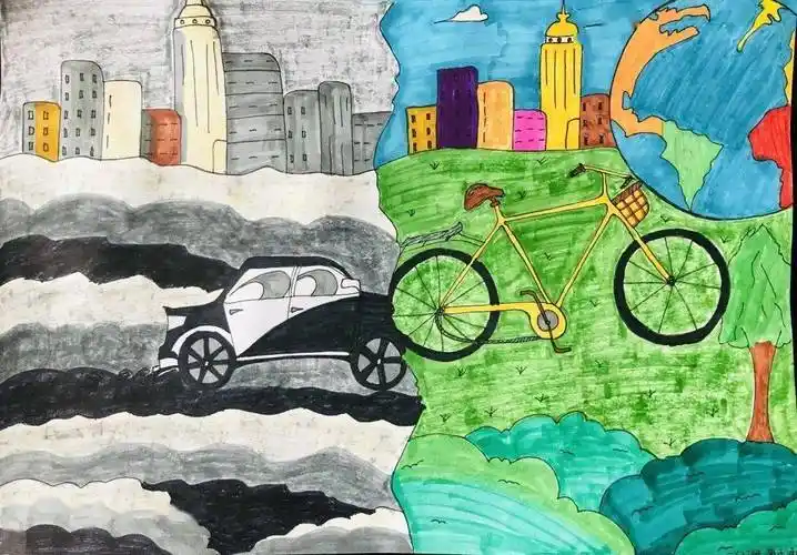 儿童环保绘画作品 环保主题儿童画