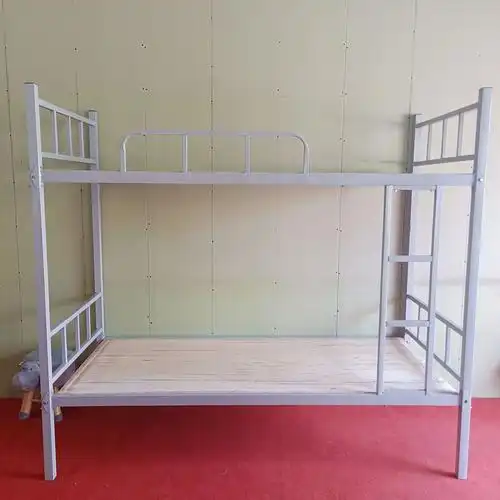 学校公寓床床学生床上下床铁架床上下铺铁床成人工厂衣橱写字桌-询价