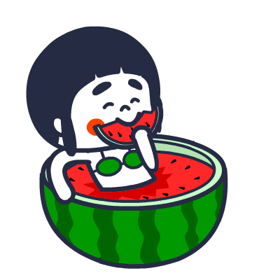 吃西瓜 享受生活 吐籽 咀嚼