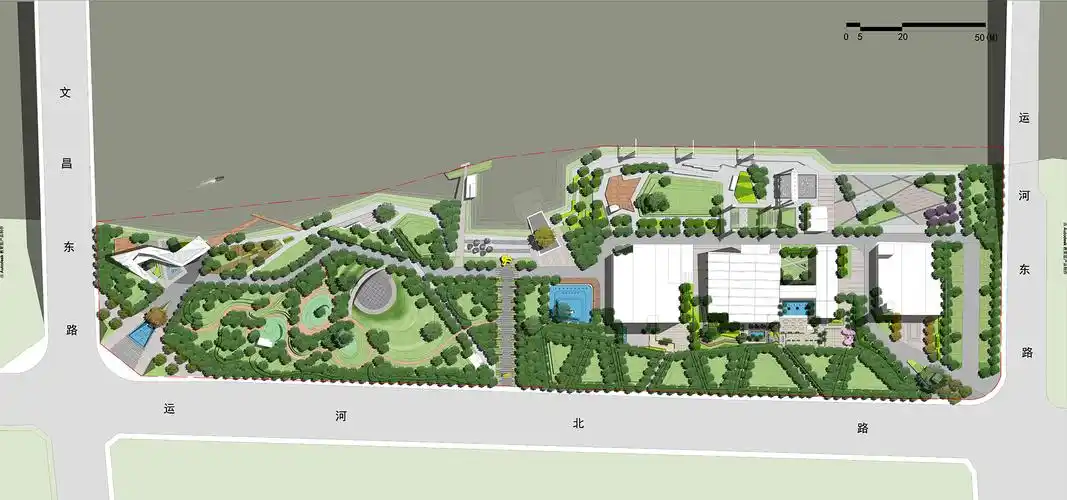 居住区小区规划彩色平面总平图(pdf 17页)