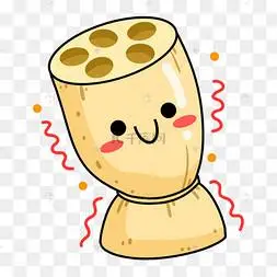 卡通可爱蔬菜莲藕贴纸表情