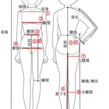【测量】你的身体各部位