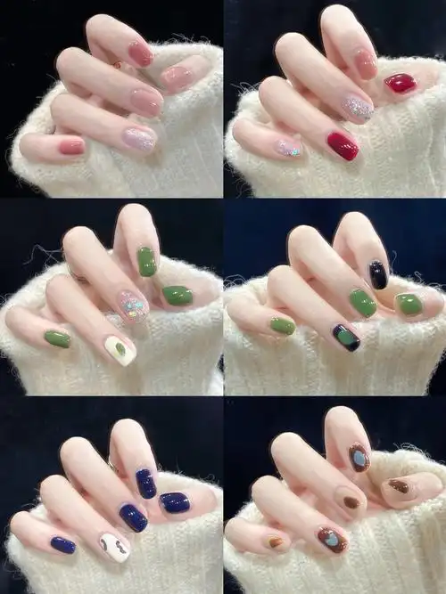 夏季糖果色清新显白美甲‖甜美少女心穿戴甲