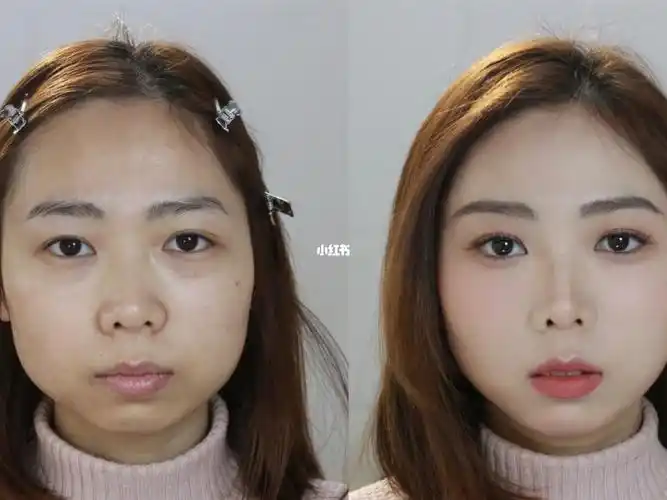 挑战无美颜无滤镜的妆容前后对比