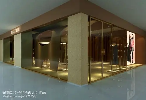 转角卖场设计效果图 – 设计本装修效果图