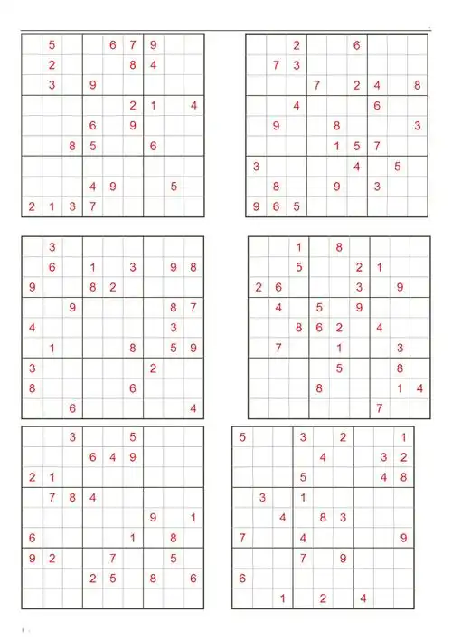 九宫格数独题目2