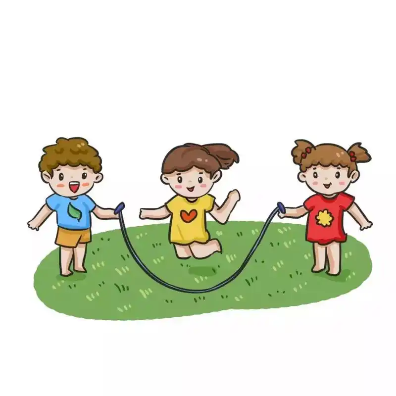 黄澄澄的金色充实这种快乐很持久在家门口前和玩伴一跳就是半天跳皮筋