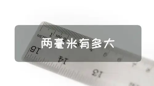 两毫米有多长