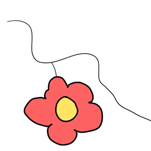 头发丝上长了朵花